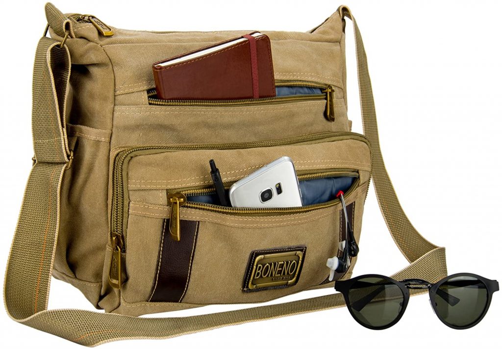 organized messenger bag